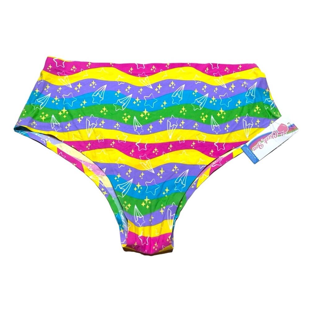 Cheek Boss Cheeky Panty Pastel Rainbow Galaxy Size 2XL